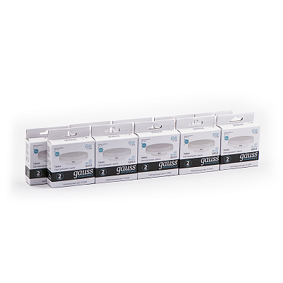 Лампа Gauss Elementary GX53 6W 460lm 4100K LED  83826 (5 шт)