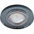 Встраиваемый светильник Ecola MR16 DL1650 GU5.3 Glass черный/черный хром 25x95 FB1650EFF