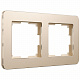 Рамка для розетки на 2 поста Werkel Platinum W0022611 шампань a059214