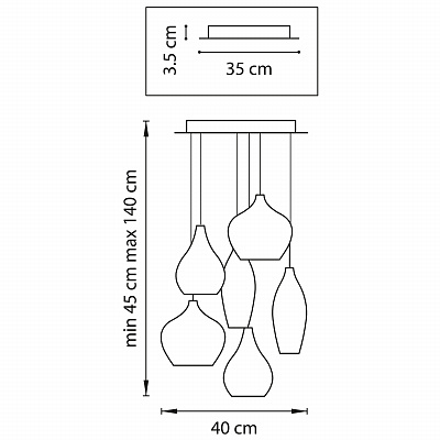 Подвесная люстра Lightstar Pentola 803063