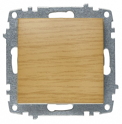 Выключатель одноклавишный Zena береза 609-012700-200