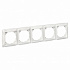 Рамка на 5 постов белая SE Duet WDE000105