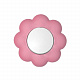 Переключатель одноклавишный Metalka Majur Happy Цветок бело/розовый 16.35.005
