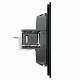Розетка компьютерная 1-местная RJ-45 (механизм), серия Мия, RST00-3117-05, черный бархат 50450