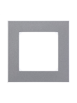 Рамка на 1 пост ABB Levit серебро/дымчатый черный 2CHH015010A6070