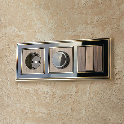 Набор клавиш для выключателя трехклавишного Werkel Накладки на бронза a037210