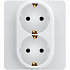 Розетка 2x2К+З белая Legrand Inspiria 673750