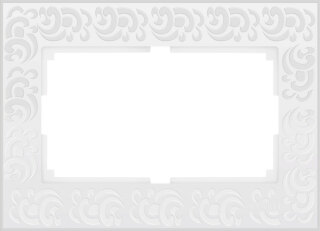 Рамка для 2-ой розетки Werkel Flock белая WL05-Frame-01-DBL a033483
