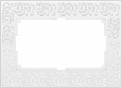 Рамка для 2-ой розетки Werkel Flock белая WL05-Frame-01-DBL a033483