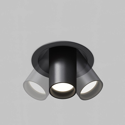 Точечный встраиваемый светильник Maytoni FOCUS S C048CL-01-GU10-B