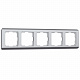 Рамка на 5 постов Werkel Stream W0052106 серебряная a051272