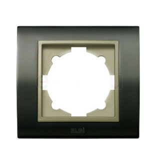 Рамка на 3 поста черный жемчуг/титановый EL-BI Zena Platin 500-073314-227