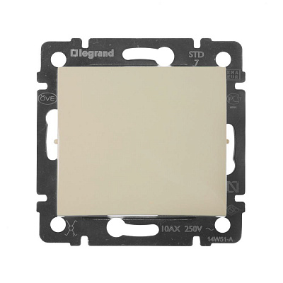Переключатель промежуточный бежевый Legrand Valena Classic 774307