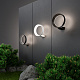 Уличный светодиодный  светильник Elektrostandard Ring 1710 TECHNO LED черный a054933