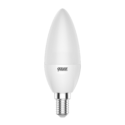 Лампа Gauss Elementary Свеча 6W 420lm 3000K Е14 LED 33116