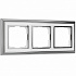 Рамка на 3 поста Werkel Palacio W0031331 хром/белая a051200
