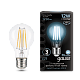 Лампа Gauss Filament А60 12W 1250lm 4100К Е27 LED 102902212 (10 шт)