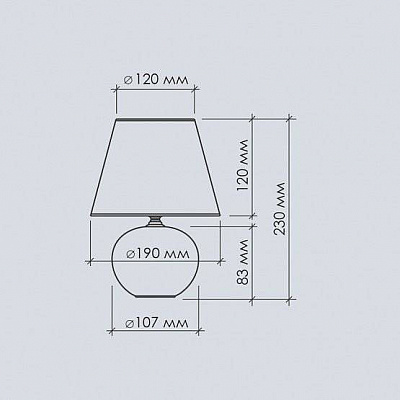 Лампа настольная Estares AT09360 (Beige) A-06-L