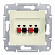 Аудиорозетка бежевая SE Sedna SDN5400147