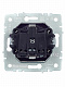 Розетка с заземлением и защитными шторками IEK Brite РС14-1-0-БрЧ черный BR-R14-16-K02