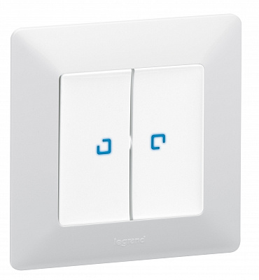 Переключатель двухклавишный Legrand Valena 752028