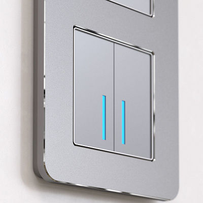 Рамка на 4 поста Werkel Platinum W0042606 алюминий a059218