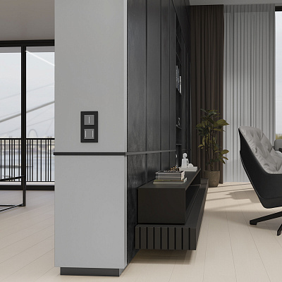 Сенсорный выключатель одноклавишный с Wi-Fi Werkel серебряные a064143