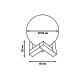Настольная лампа Gauss 3D Луна LED NN001