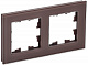 Рамка на 2 поста IEK Brite РУ-2-2-БрТБ BR-M22-G-K45