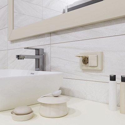 Рамка для двойной розетки Werkel Stark слоновая кость a050906