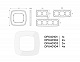 Рамка OMEGA Coint (Белый Стекло органическое) на 1 пост OF640101