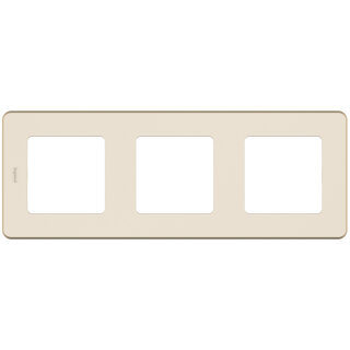 Рамка для розетки на 3 поста бежевая Legrand Inspiria 673951