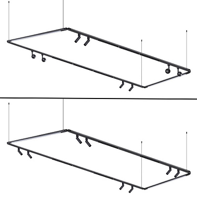 База накладная для ввода питания с гибким угловым соединителем «L» и проводом-подвесом Novotech Glat 359387