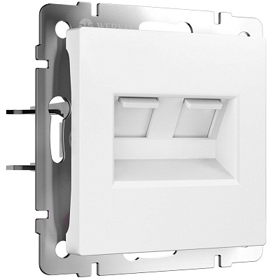 Розетка RJ-45 Werkel белые матовые a062408
