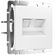 Розетка RJ-45 Werkel белые матовые a062408