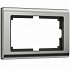 Рамка для двойной розетки глянцевый никель Werkel W0081602 209901