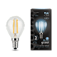 Лампа Gauss Filament Шар 9W 710lm 4100К Е14 LED 105801209 (3 шт)