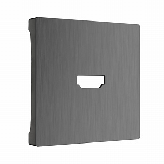 Накладка для розетки HDMI Werkel WL04-HDMI-CP графит рифленый a046598