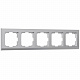 Рамка на 5 постов Werkel Stark W0051806 серебряная a050907