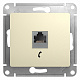 Розетка RJ11 бежевая SE Glossa GSL000281T