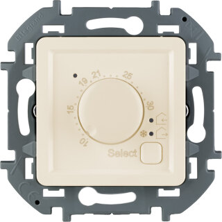 Термостат с внешним датчиком для тёплых полов бежевый Legrand Inspiria 673811