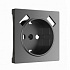 Накладка для розетки USB Werkel графит матовый a063113