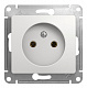 Розетка SE Glossa белый GSL000141