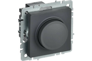 Диммер IEK Brite 600Вт СС10-1-0-БрГ графит BR-D20-0600-K53