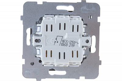 Выключатель одноклавишный с/п Ospel Sonata черный металлик LP-1RS/m/33