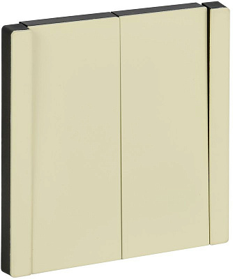 Выключатель 2-клавишный 10А IEK FORTE&PIANO FP805M FP-V20-0-10-1-M-K41 металл серый сланец