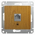Розетка RJ45 кат.5е дерево дуб SE Glossa GSL000581K