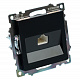 Розетка компьютерная 1-местная RJ-45 (механизм), STEKKER Катрин GLS00-7107-05, черный
