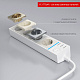 Розеточный блок 4-х местный + 3 USB Werkel белый a039974