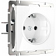 Розетка с заземлением Werkel W1171301 белая a051108